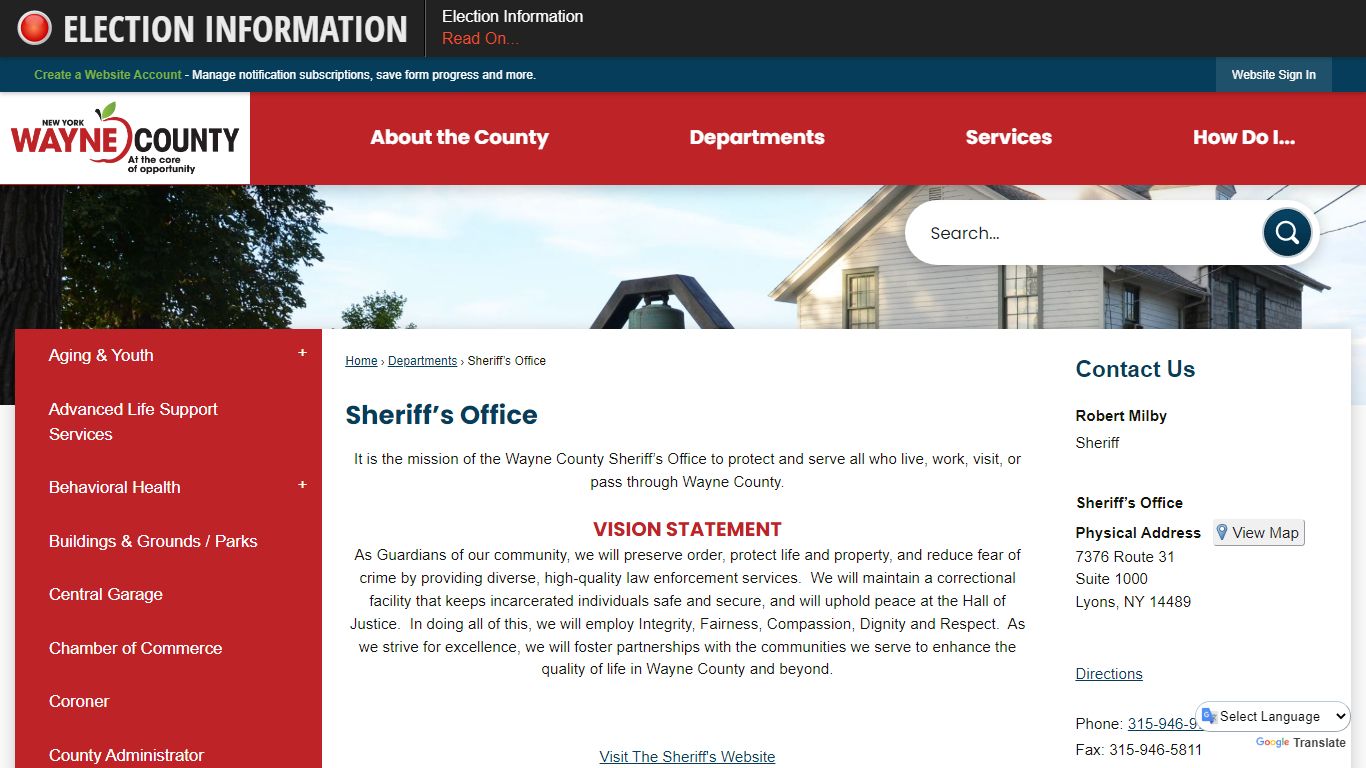 Sheriff’s Office | Wayne County, NY