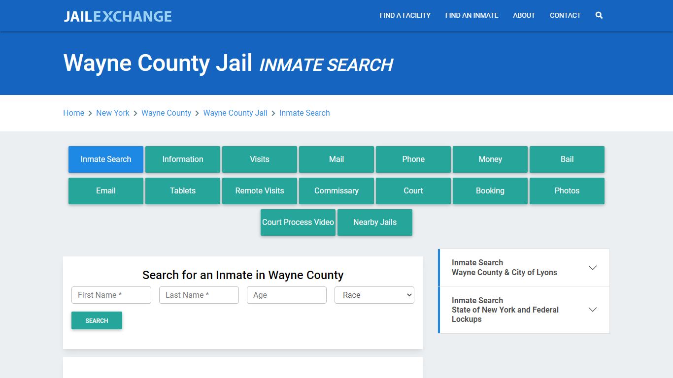 Wayne County Jail, NY Inmate Search: Roster & Mugshots - Jail Exchange